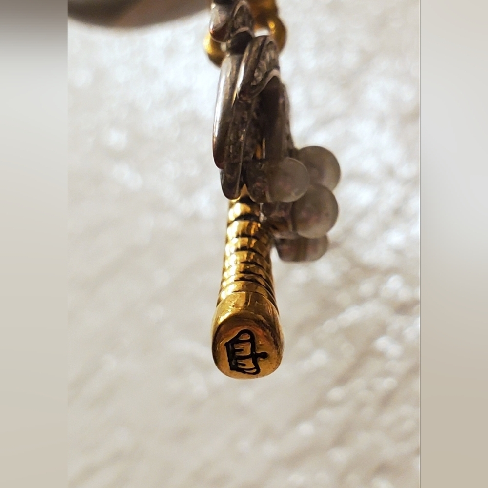 Juicy Couture Palm Tree Charm Coconut Pearl Rhinestone Pave Crystal Gold Nature - Picture 6 of 13